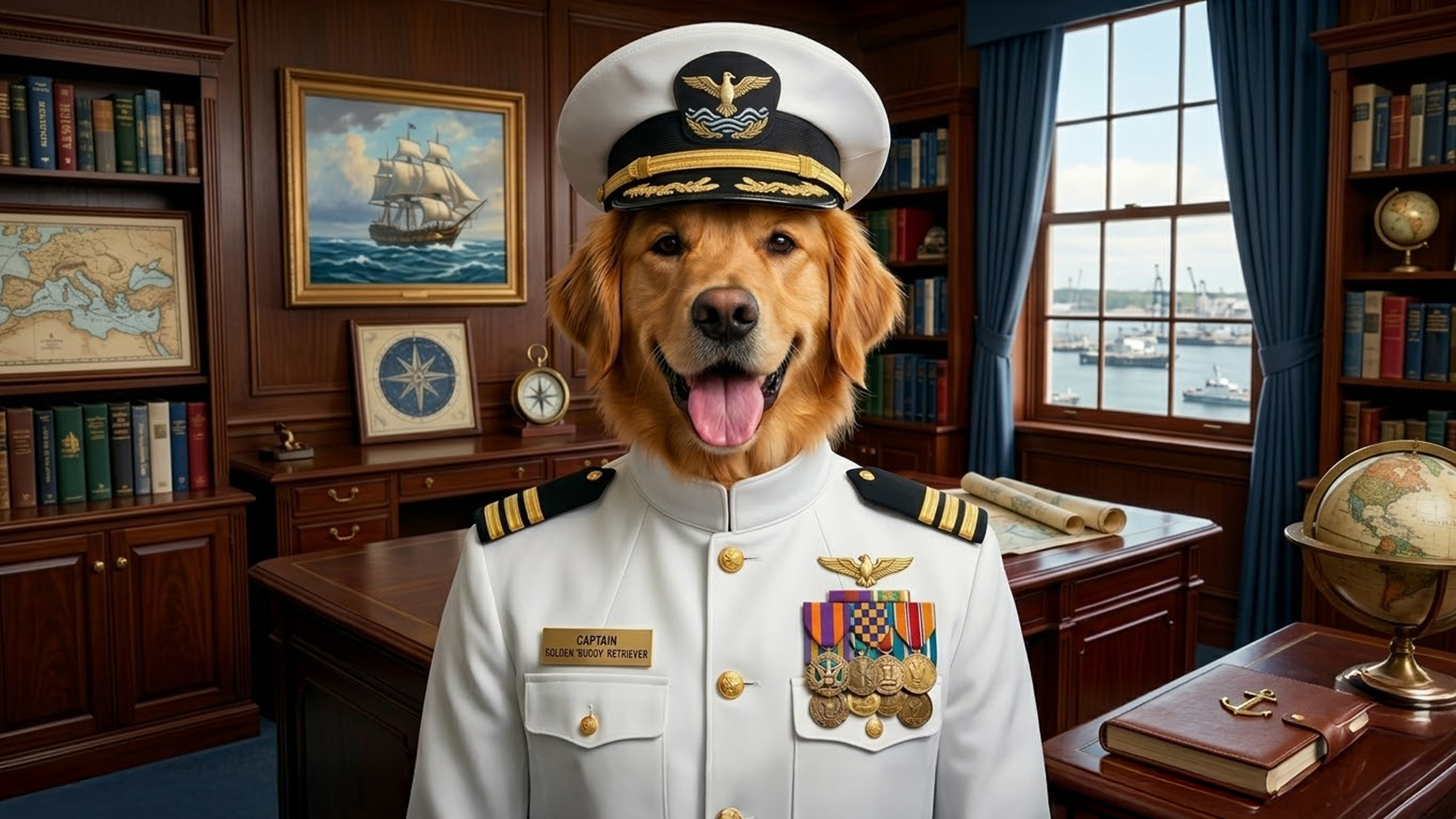 FluffyFriends Admiral pet portrait theme