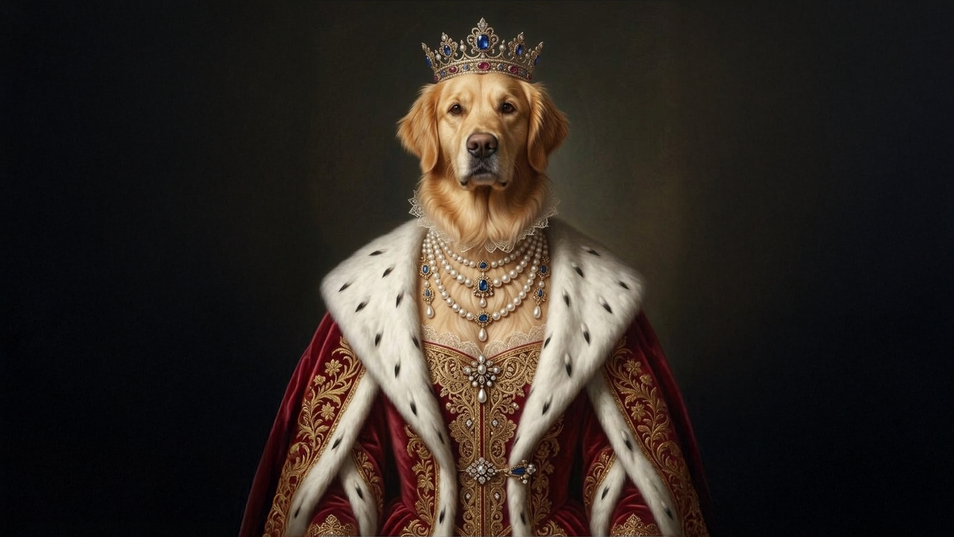 FluffyFriends Queen pet portrait theme