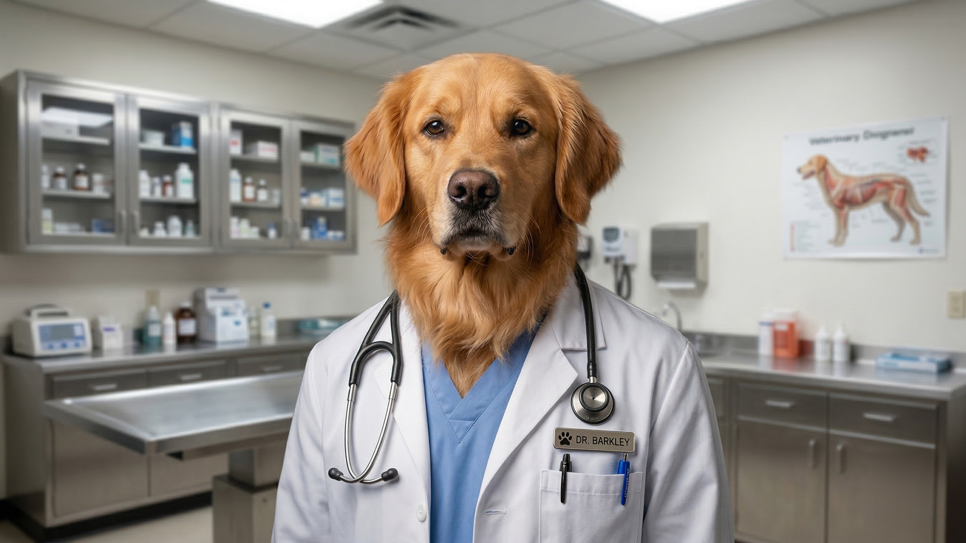 FluffyFriends Veterinarian pet portrait theme